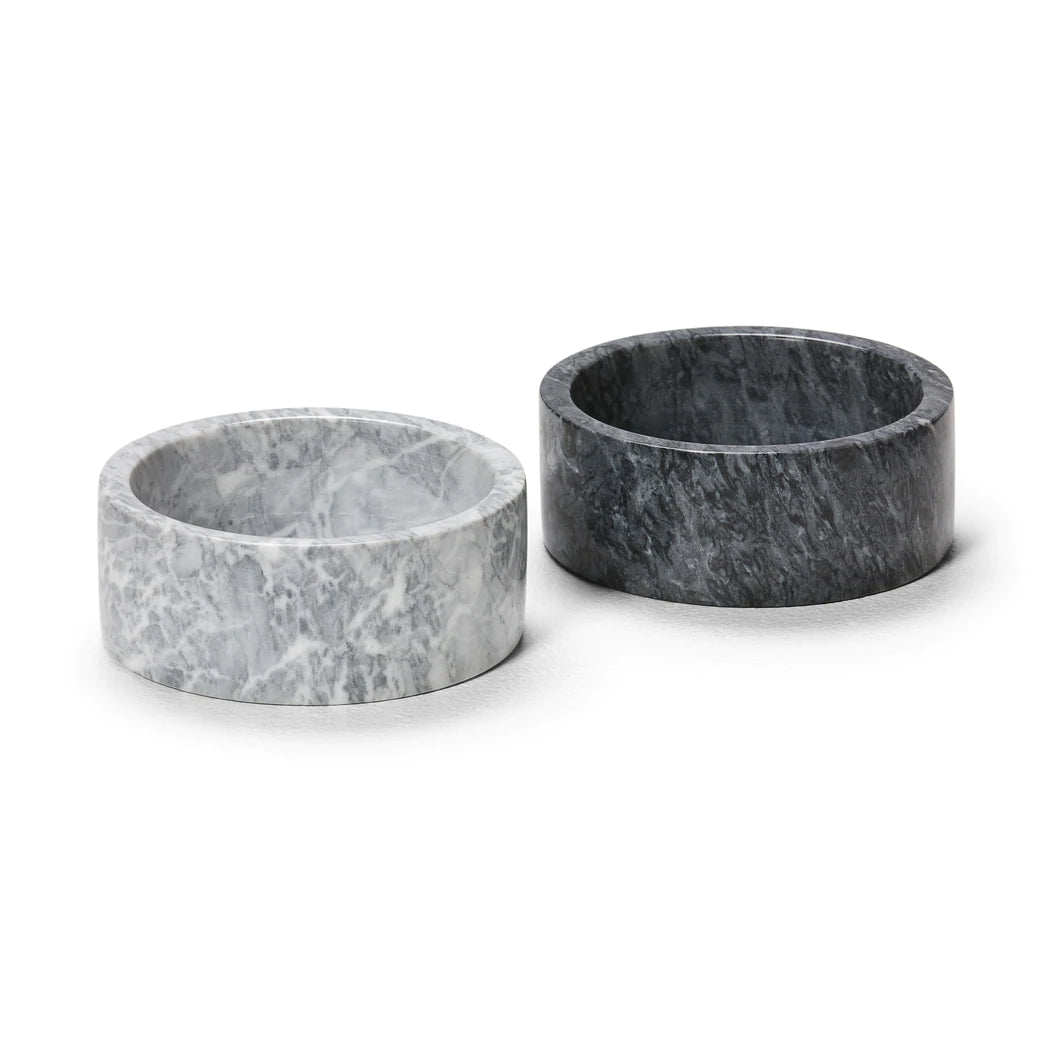 Marble Dog Bowl | Charcoal