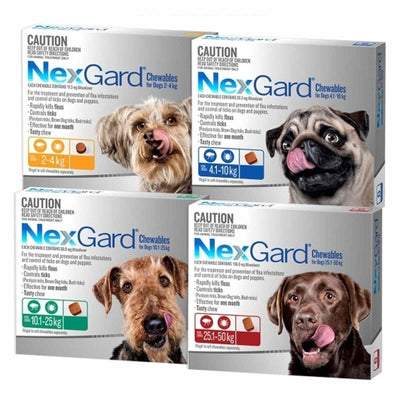 Merial NexGard Chewables | 3 Pack | Peticular