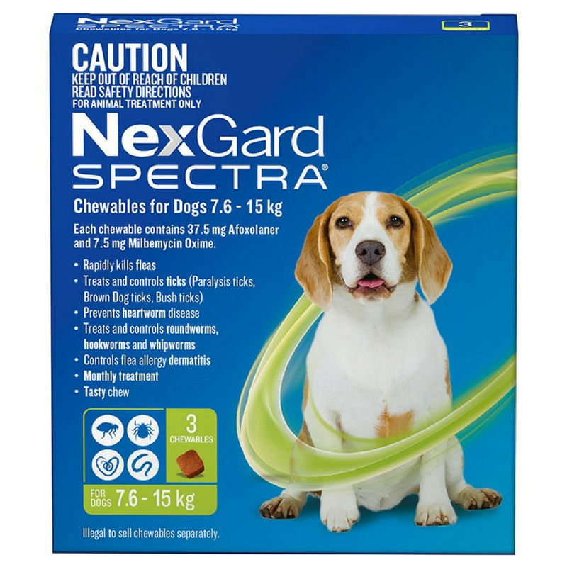 Merial NexGard Spectra Chewables | 3 Pack | Peticular