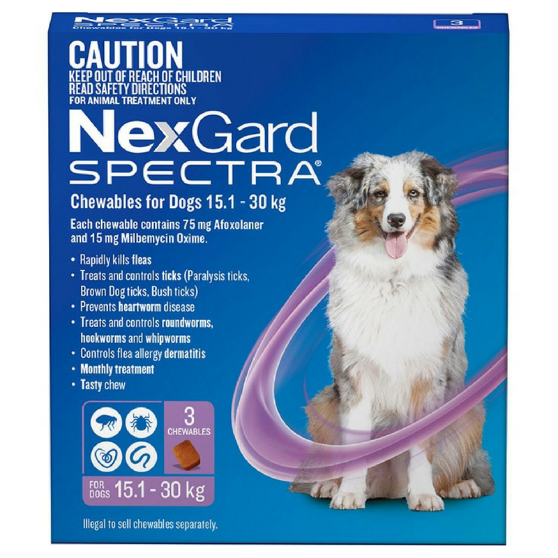 Merial NexGard Spectra Chewables | 3 Pack | Peticular