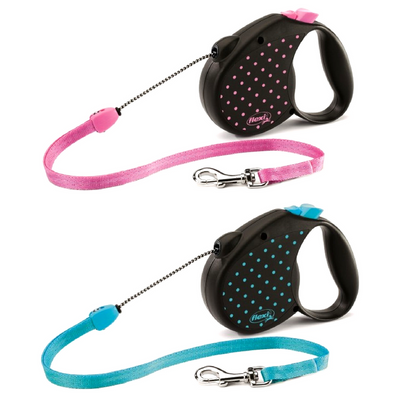 Flexi Retractable Cord Dog Lead | Dots Medium | Peticular